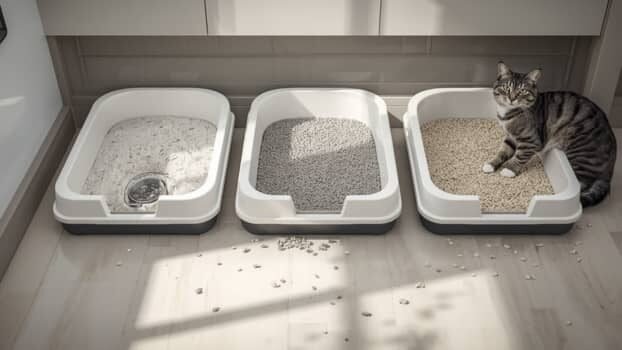 best low tracking clumping cat litter comparison with different particle sizes and low dust