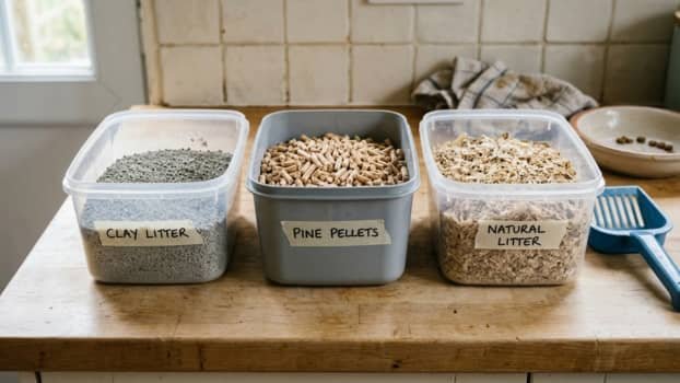 low tracking cat litter types comparison clay litter pine pellets and natural litter