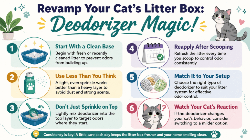 How to Use the Best Cat Litter Deodorizer for Odor Control