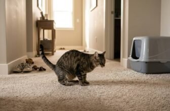 why is my cat peeing outside the litter box on carpet near litter box