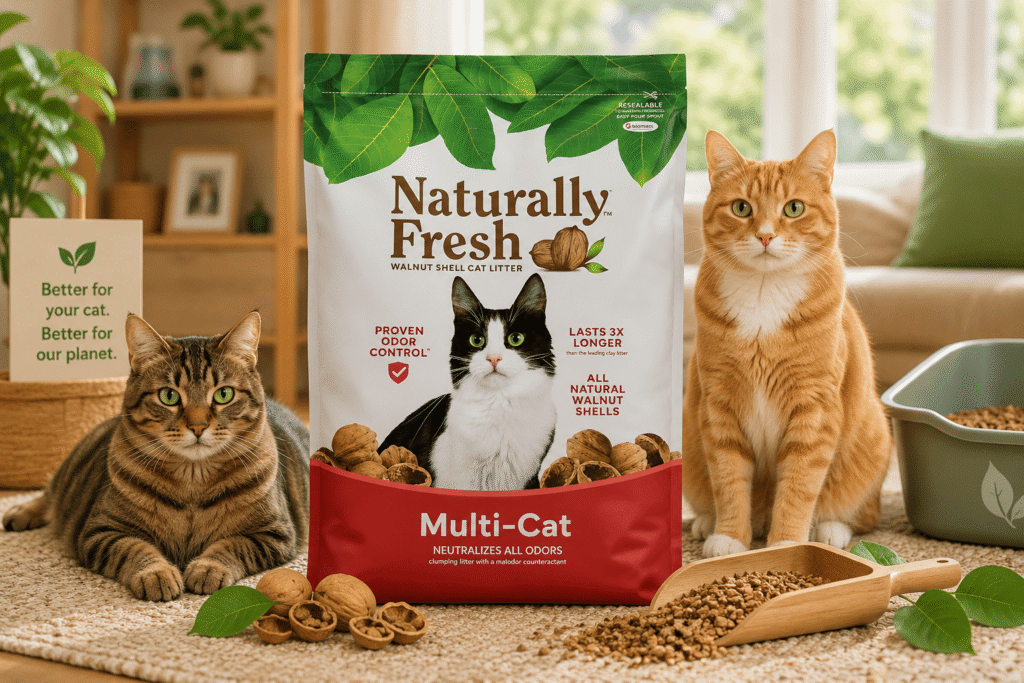 walnut cat litter naturally fresh multi cat with cats low dust odor control