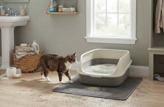 Boxiecat litter review featured image showing a clean clumping clay litter box in a tidy home with a cat nearby